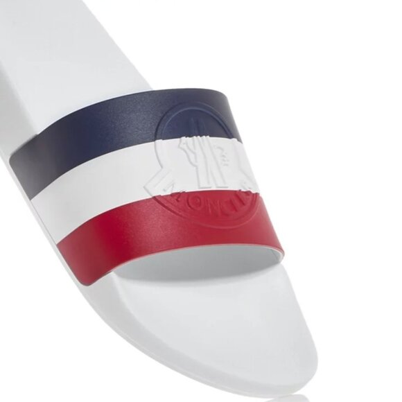 MONCLER Basile Slide Sandal in White – Luxury, Comfort & Prestige - Picture 4 of 12